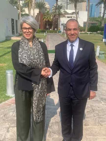 وزير الخارجية يلتقي مبعوثة الاتحاد الأوروبي للقرن الأفريقي