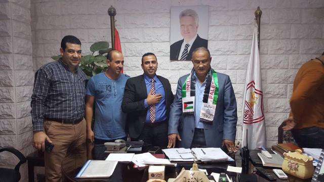 وفد فلسطيني يزور نادى الزمالك