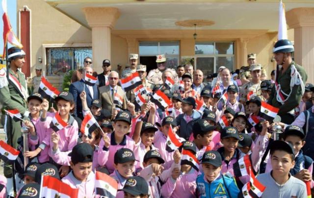 الجيش الثاني الميداني ينظم زيارات لطلبة المدارس إلى قطاع تأمين شمال سيناء
