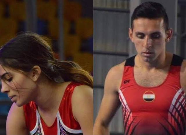 ملك حمزة وسيف أسر لاعبا الجمباز يتأهلان لأولمبياد طوكيو