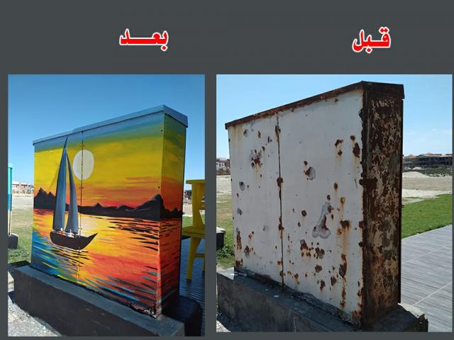 رئيس جهاز دمياط الجديدة يعلن انطلاق المرحلة الثانية من مبادرة تجميل أكشاك الكهرباء