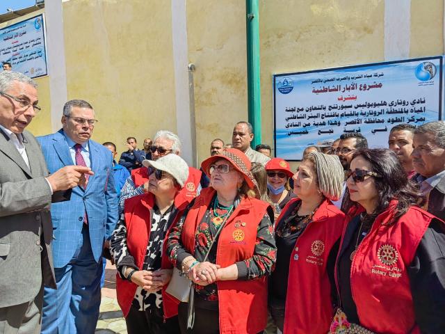 روتاري مصر ينهي عطش 50 ألف نسمة بالأقصر