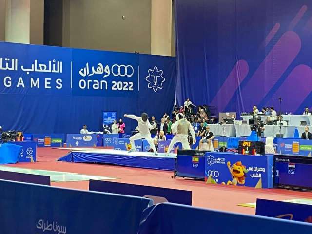محمد حمزة يحرز برونزية سلاح الشيش رجال بألعاب البحر المتوسط