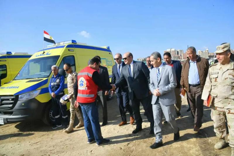 محافظ الغربية يتفقد اصطفاف معدات وسيارات الطوارئ والإغاثة