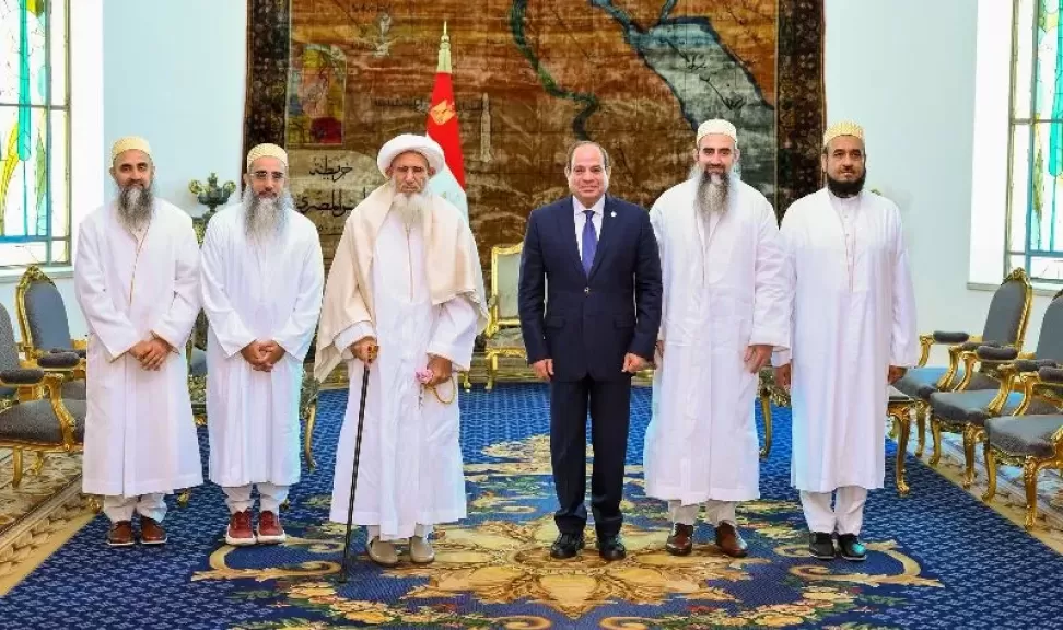 الرئيس السيسي يشيد بمشروعات طائفة ”البهرة” التنموية والخيرية في مصر