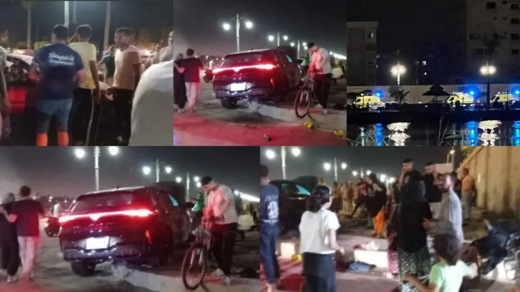 حادث دهس في دمياط يوقع إصابات بين سيدات على كورنيش النيل بسبب السرعة الزائدة