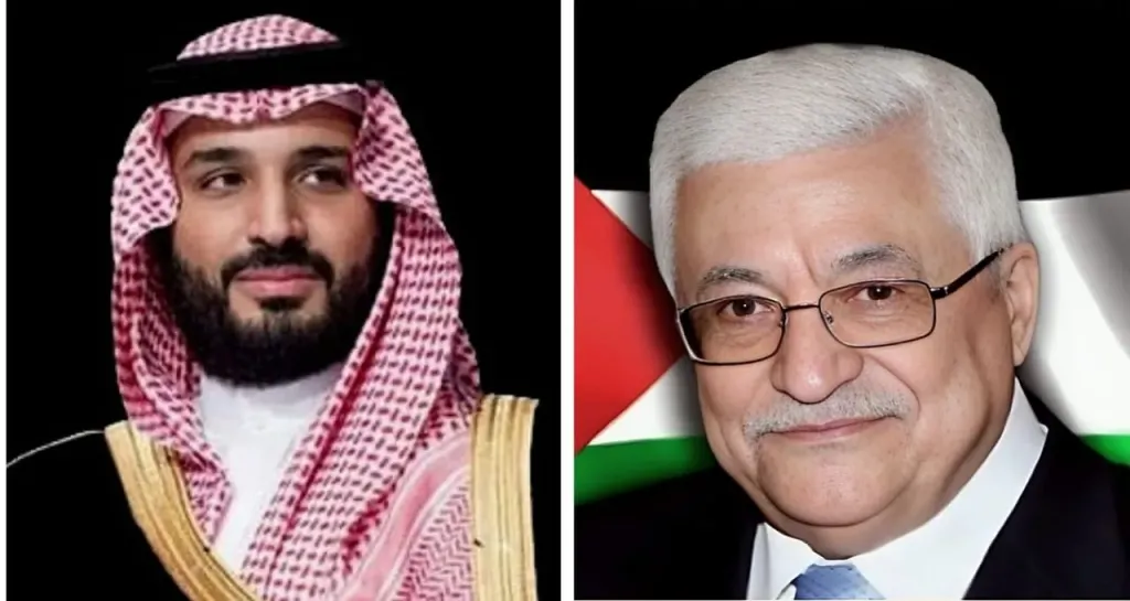 الرئيس الفلسطيني يُجري اتصالاً هاتفياً مع ولي العهد السعودي لبحث آخر التطورات