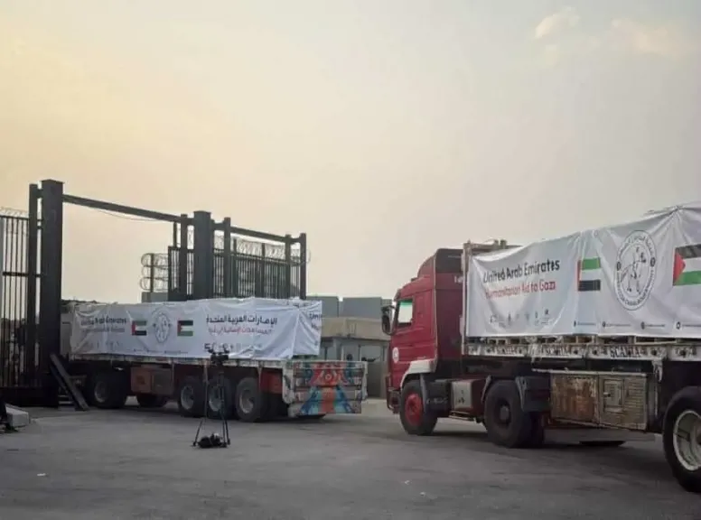 160 شاحنة مساعدات تعبر معبر رفح إلى غزة