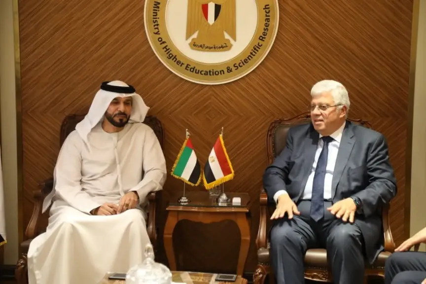 وزير التعليم العالي يبحث سبل تعزيز التعاون مع دولة الإمارات