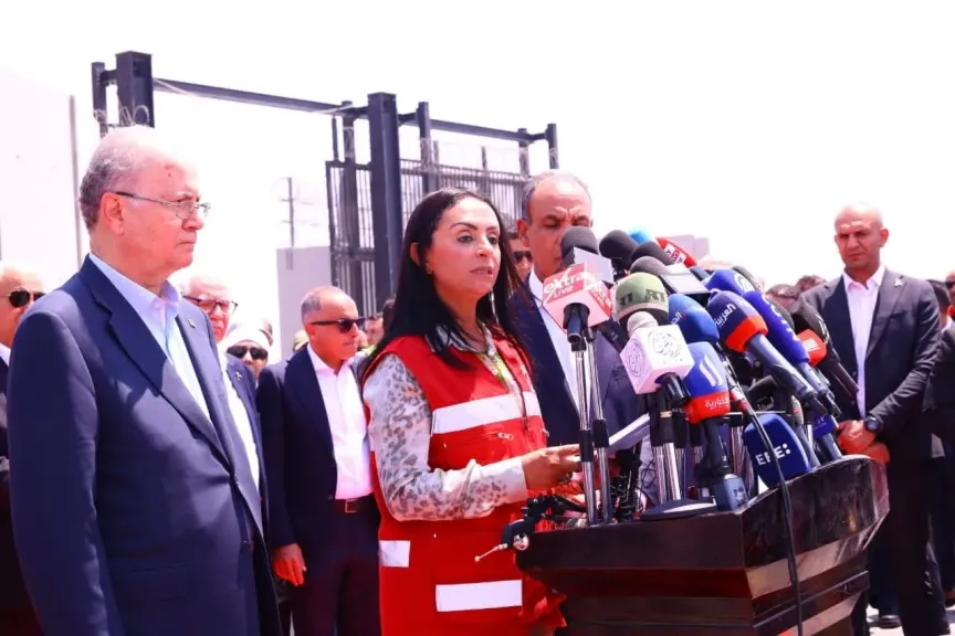 من أمام معبر رفح.. وزيرة التضامن تطلق نداءً إنسانيًا لإدخال كافة المساعدات المصرية