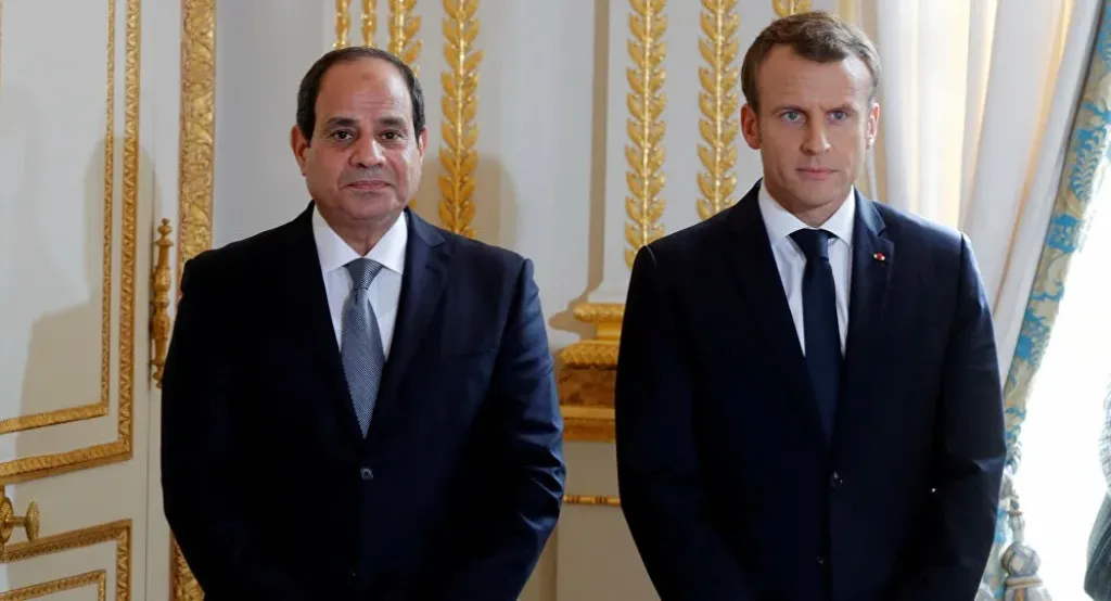 الرئيس السيسي وماكرون يؤكدان ضرورة التوصل إلى وقف إطلاق نار دائم في غزة