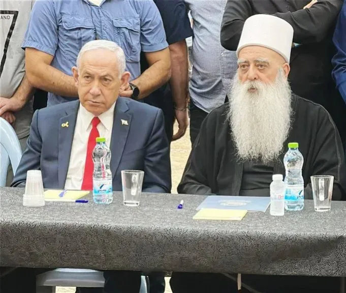 نتنياهو يزور الزعيم الروحي للدروز
