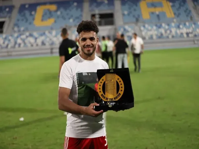 رشاد المتولي رجل مباراة مودرن سبورت وحرس الحدود
