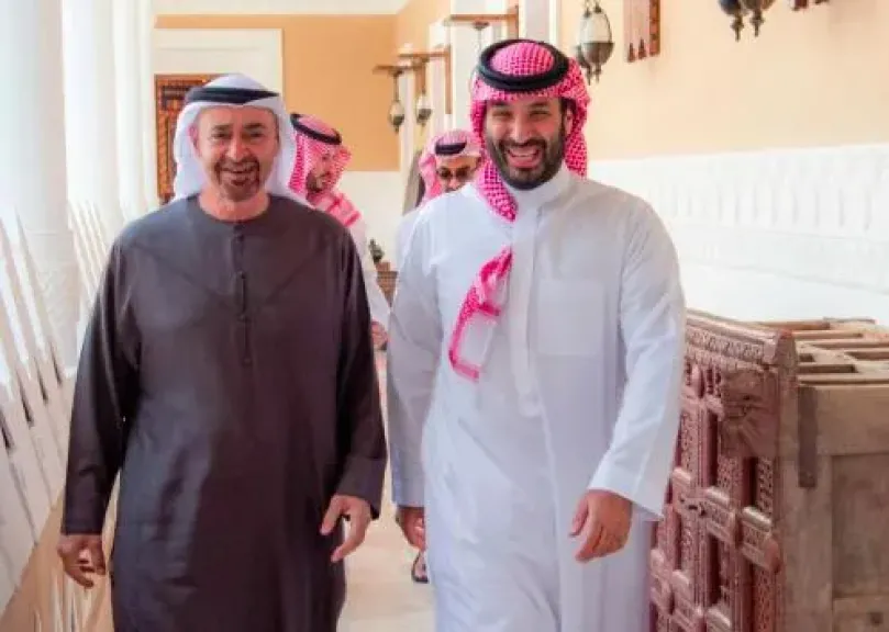ولي العهد السعودي ورئيس الإمارات يستعرضان مستجدات الأحداث في فلسطين