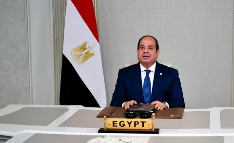 السيسي: أؤكد موقف مصر الثابت والرافض بشكل قاطع لأي سيناريو لتهجير الفلسطينيين