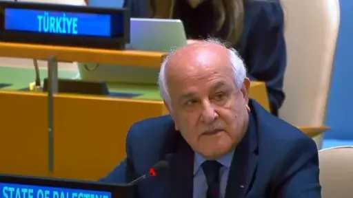 مندوب فلسطين بالأمم المتحدة: التصويت لصالح إعلان نيويورك يدعم خيار السلام وإنهاء الحرب