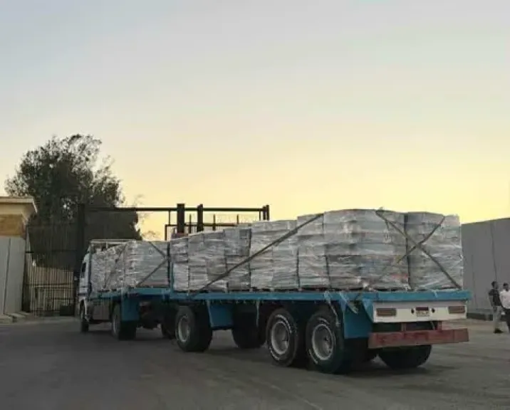 دخول 103 شاحنات مساعدات عبر معبر رفح البري لإغاثة أهالي قطاع غزة