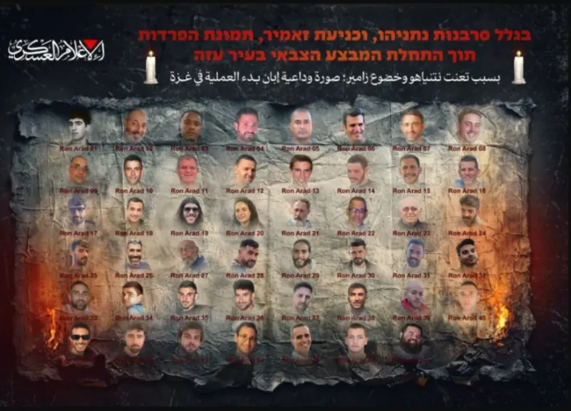 حماس تنشر صورة جديدة للرهائن تربك حسابات الحكومة الإسرائيلية