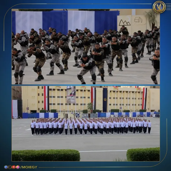 تخريج الدفعة الـ15 من الجنود والدورة الثالثة من الخفراء الجدد بمعهد تأهيل الأفراد بالقاهرة