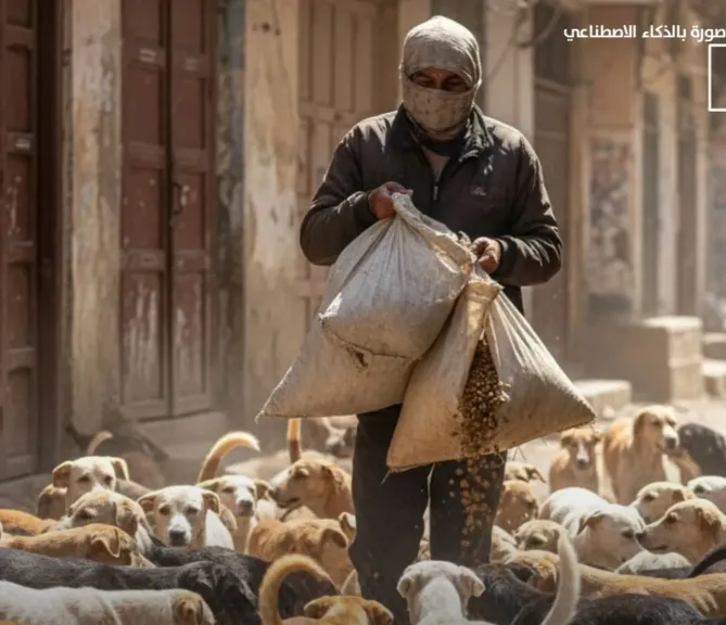 ملثم يتجول في شوارع حدائق الاهرام بطعام مسمم ونفوق أكثر من 500 كلب