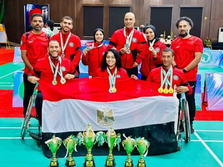 9 ميداليات حصيلة منتخب الريشة الطائرة البارالمبية في بطولة إفريقيا بنيجيريا