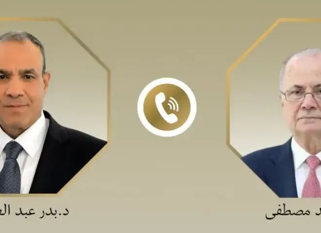 وزير الخارجية يبحث مع رئيس الوزراء الفلسطيني التحضيرات لمؤتمر إعادة إعمار غزة
