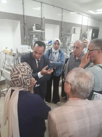 مدير الخدمات الطبيه والفنية بالمؤسسة العلاجية في زياره مفاجئة لدار الولاده ”الماترنتيه بالإسكندرية