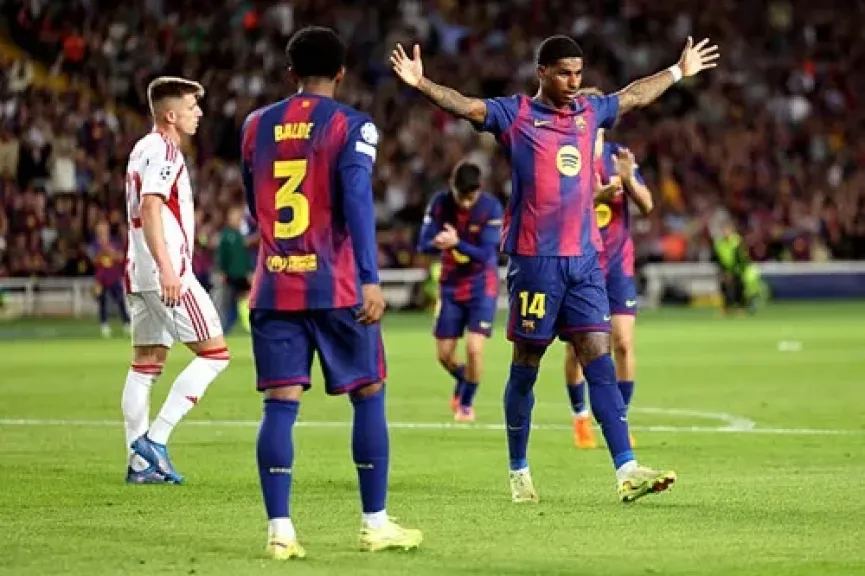 برشلونة يضرب أولمبياكوس بسداسية في دوري الأبطال قبل الكلاسيكو