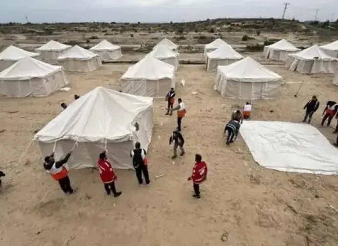 اللجنة المصرية في غزة: نجهز أكبر مخيم لإيواء عشرات الآلاف من الأشخاص في شمال القطاع