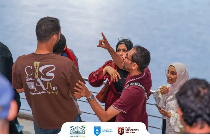 كلية الهندسة بجامعة مايو في زيارة ميدانية إلى مجمع صالات حسن مصطفى بأكتوبر