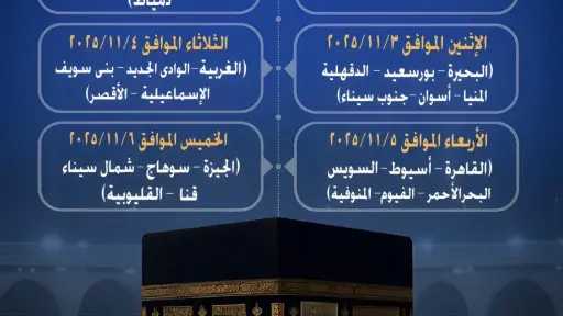 وزارة الداخلية تعلن بدء إجراء قرعة الحج لعام 1447هـ / 2026م بعدد من مديريات الأمن وزارة الداخلية تعلن بدء إجراء قرعة الحج لعام 1447هـ / 2026م بعدد من مديريات الأمن