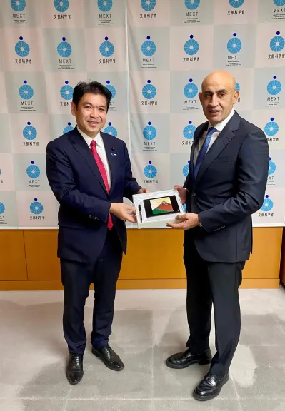 وزير التعليم يلتقي نظيره الياباني لبحث سبل تعزيز التعاون التربوي وتطوير التعليم... وزير التعليم يلتقي نظيره الياباني لبحث سبل تعزيز التعاون التربوي وتطوير التعليم بين البلدين