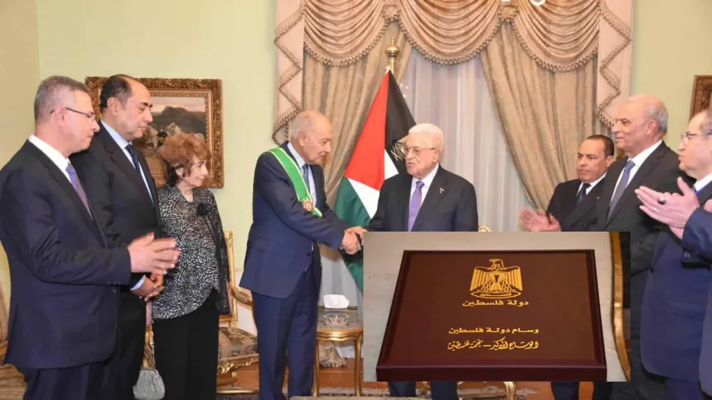 أبو الغيط: الوشاح الأكبر نجمة فلسطين من أغلى ما تقلدت طوال مسيرتي أبو الغيط: الوشاح الأكبر نجمة فلسطين من أغلى ما تقلدت طوال مسيرتي