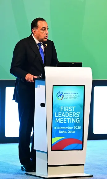 رئيس الوزراء يشارك في القمة الأولى لقادة التحالف العالمي لمكافحة الجوع والفقر بالدوحة