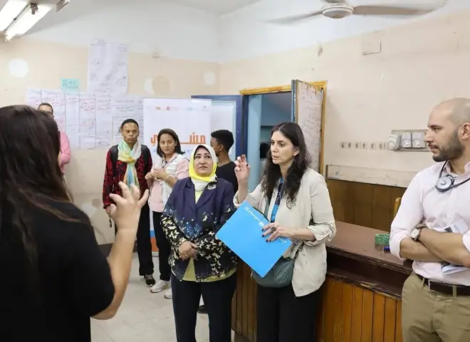 وزارة الشباب والرياضة تستقبل وفد من اليونيسف والوكالة السويسرية للتنمية