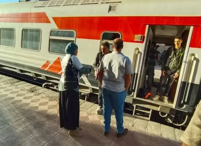 الشباب والرياضة: انطلاق الحملة القومية لتعزيز المشاركة السياسية ”شارك الكلمة كلمتك”بمحطة سكة حديد بني سويف