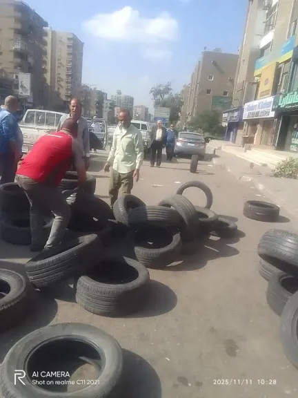 استمرار حملات إزالة الإشغالات وضبط المخالفات بحي شرق مدينة نصر