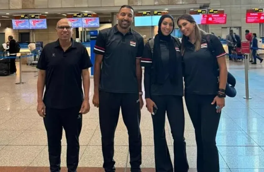 بعثة منتخب سيدات الطائرة الشاطئية تغادر إلى أستراليا للمشاركة في بطولة العالم