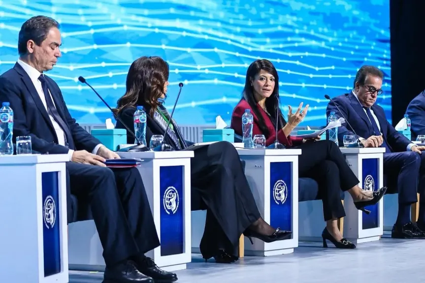 رانيا المشاط تشارك في جلسة حوارية عقب إطلاق الاستراتيجية الوطنية للصحة الرقمية «2025–2029»