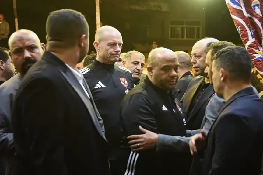 ييس توروب يقدم واجب العزاء في الراحل محمد صبري