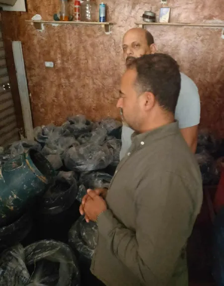 ضبط مخزن زيت طعام مجهول المصدر شرق الإسكندرية