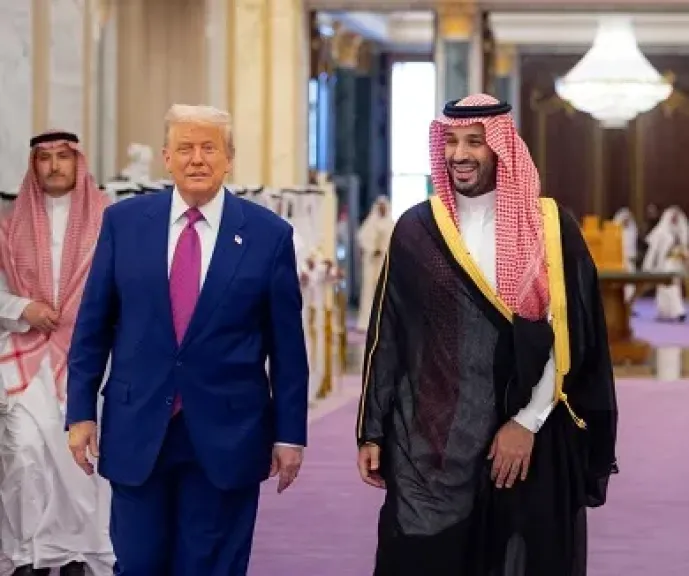 ترامب خلال استقبال بن سلمان: ألتقي اليوم صديقا رائعا