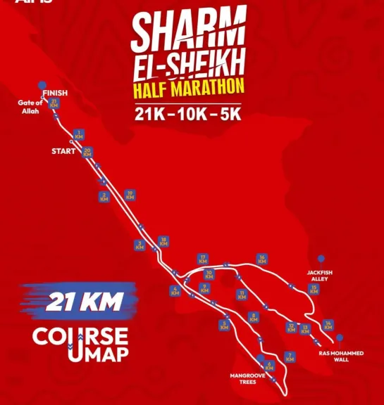 انطلاق ماراثون شرم الدولي في نسخته الرابعة عشرة لتعزيز السياحة الرياضية