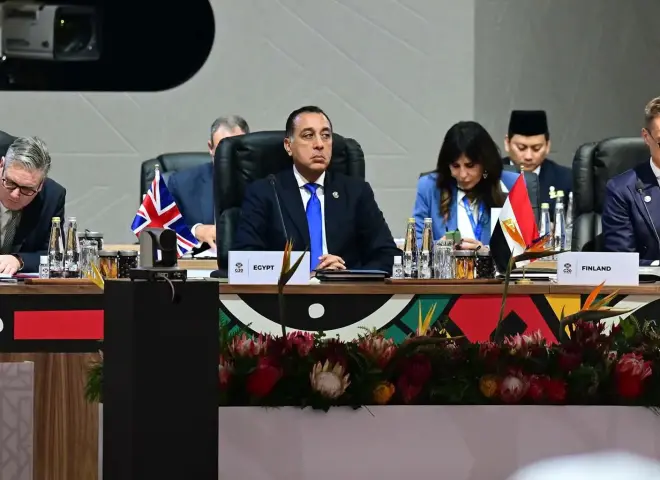 رئيس الوزراء يشارك في فعاليات الجلسة الافتتاحية لقمة مجموعة العشرين (G20) لعام 2025 بجوهانسبرج