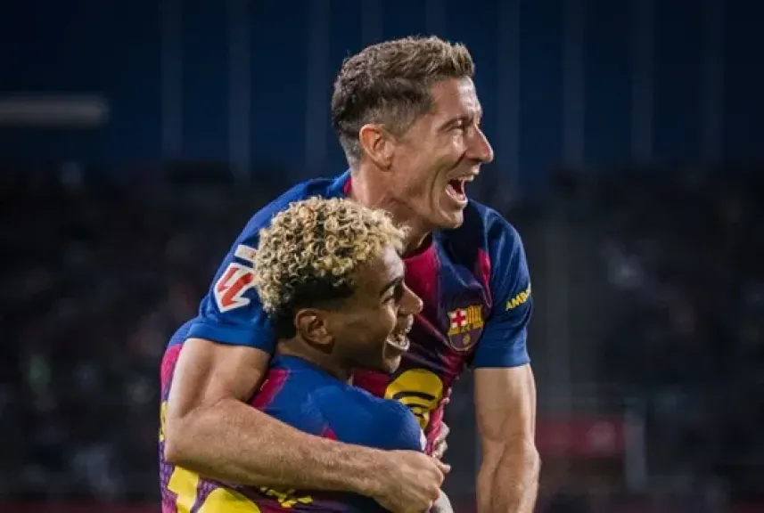 في يوم العودة إلى كامب نو.. يامال وليفاندوفسكي يقودان هجوم برشلونة أمام بلباو