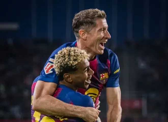 في يوم العودة إلى كامب نو.. يامال وليفاندوفسكي يقودان هجوم برشلونة أمام بلباو