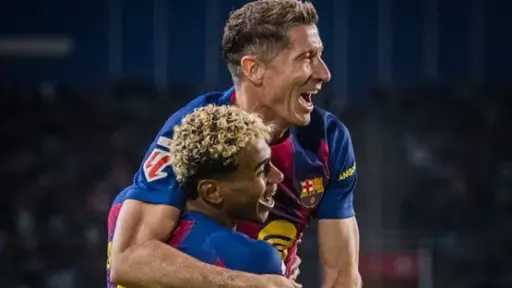 في يوم العودة إلى كامب نو.. يامال وليفاندوفسكي يقودان هجوم برشلونة أمام بلباو