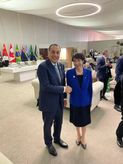 رئيس الوزراء يلتقى نظيرته اليابانية على هامش قمة مجموعة العشرين