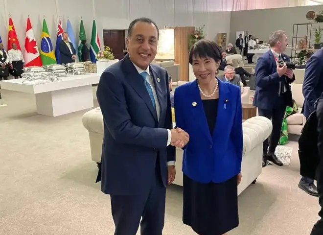 رئيس الوزراء يلتقى نظيرته اليابانية على هامش قمة مجموعة العشرين