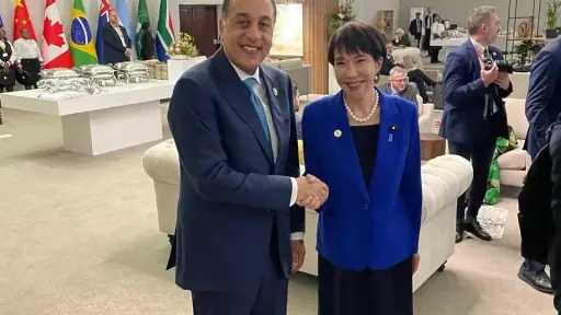 رئيس الوزراء يلتقى نظيرته اليابانية على هامش قمة مجموعة العشرين